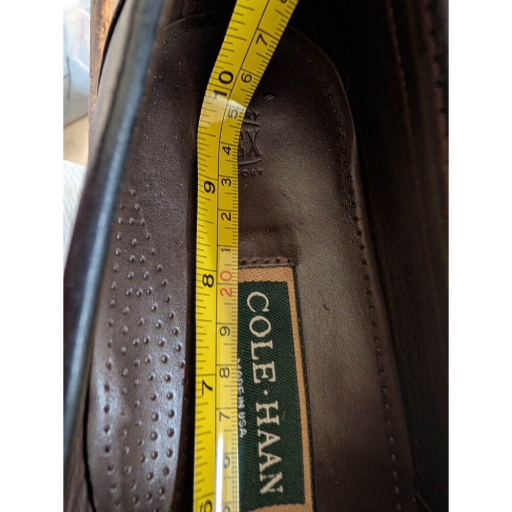 Cole Haan Genuine Crocodile Leather Loafers Sz 10? Black Slip On Dress Shoes US - Picture 11 of 11